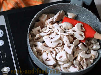 Ricetta semplice di grano saraceno con pollo e funghi