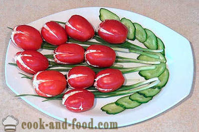 Composizione celebrativa Tomato - tulipani