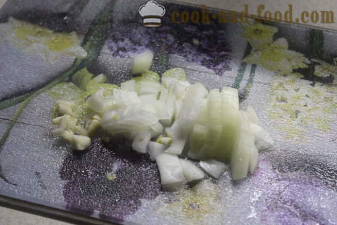 Minestra con bastoncini di granchio e verdure - Come cucinare con bastoncini di granchio, un passo per passo ricetta foto m