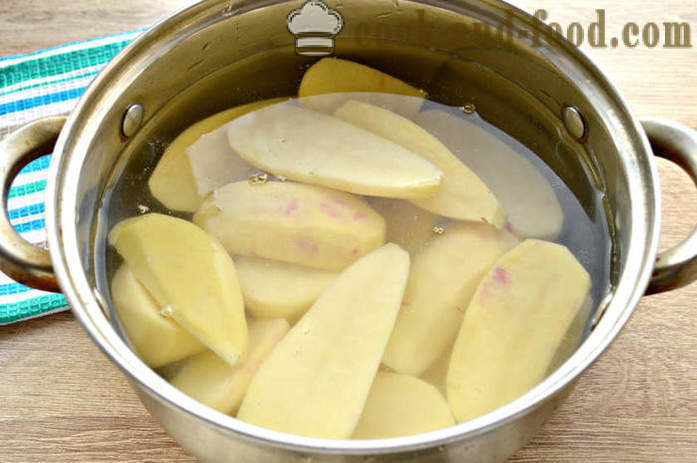 Purè di patate con panna acida - come cucinare purè di patate, un passo per passo ricetta foto