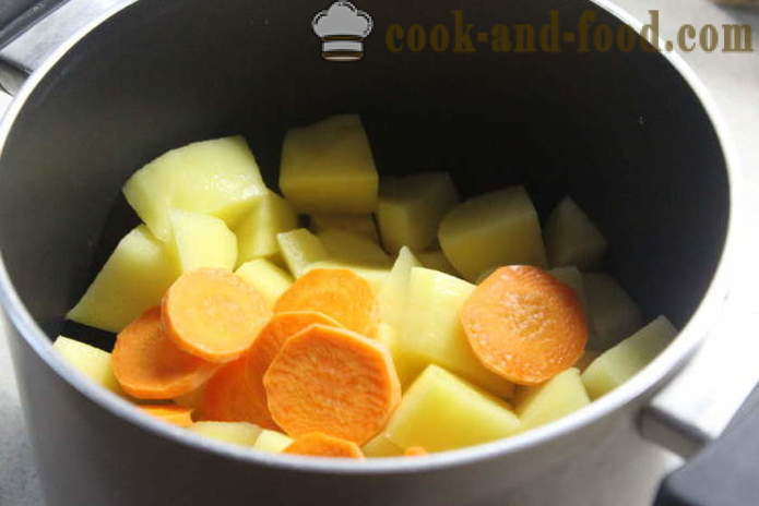Zuppa di verdure senza carne con fagioli verdi - come cucinare una zuppa di verdure in casa, passo dopo passo ricetta foto