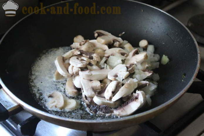 Minestra con il fegato di pollo - come cucinare la zuppa con fegato, un passo per passo ricetta foto