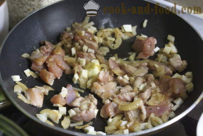 Peperoni ripieni di carne tritata con sedano tritato - come i peperoni ripieni al forno, con un passo per passo ricetta foto