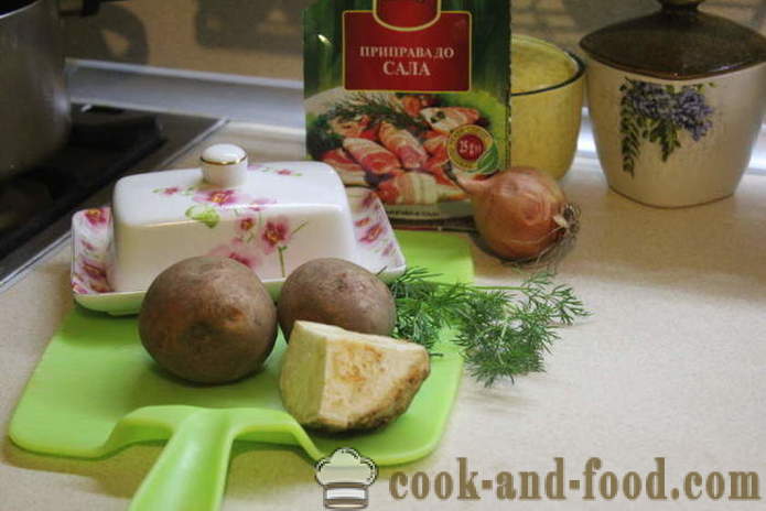 Patate, purè di patate con sedano e cipolle - come fare purè di patate con cipolla e sedano, un passo per passo ricetta foto
