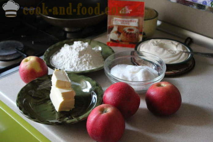 Ricetta torta di mele della Cvetaeva è un classico torta Cvetaeva a turni con la foto