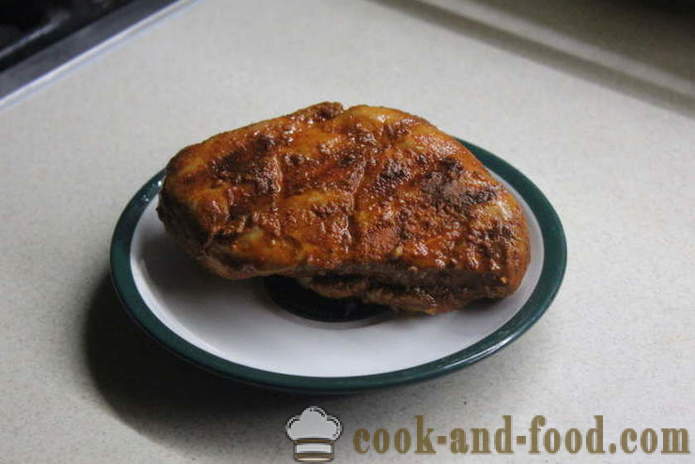 Pollo casa pastrami nel forno - come cucinare un pastrami petto di pollo a casa, passo dopo passo ricetta foto