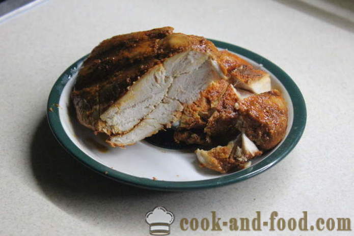 Pollo casa pastrami nel forno - come cucinare un pastrami petto di pollo a casa, passo dopo passo ricetta foto