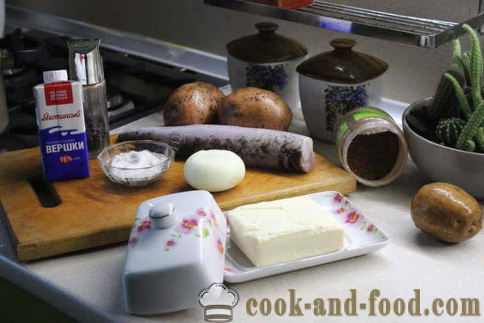 Pike filetto al forno con cipolla e panna - come cucinare un delizioso filetto di luccio, passo dopo passo ricetta foto