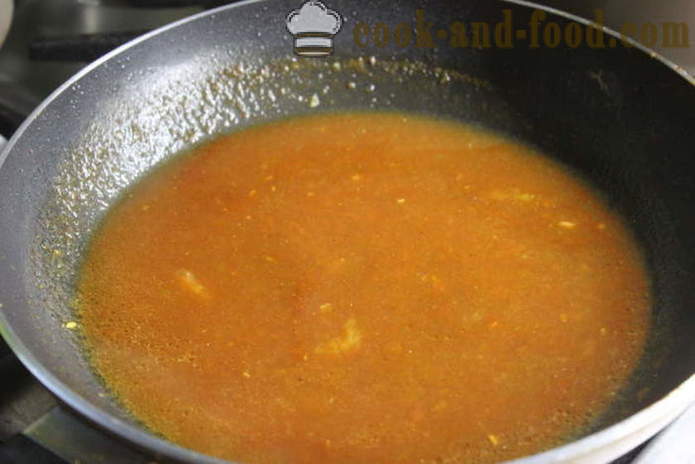 Mitboly Chicken - come cucinare le polpette in salsa, passo dopo passo foto-ricetta della salsa mitbolov