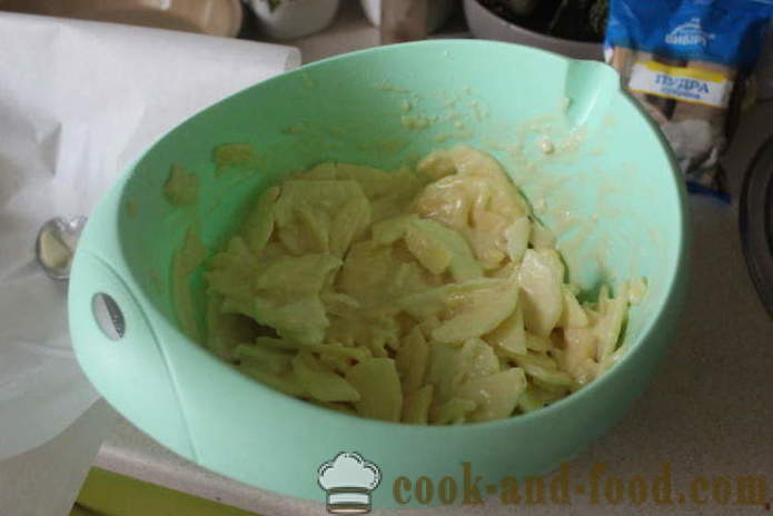 Torta di mele semplice con zenzero latte - come cuocere una torta di mele con lo zenzero in forno, con un passo per passo ricetta foto