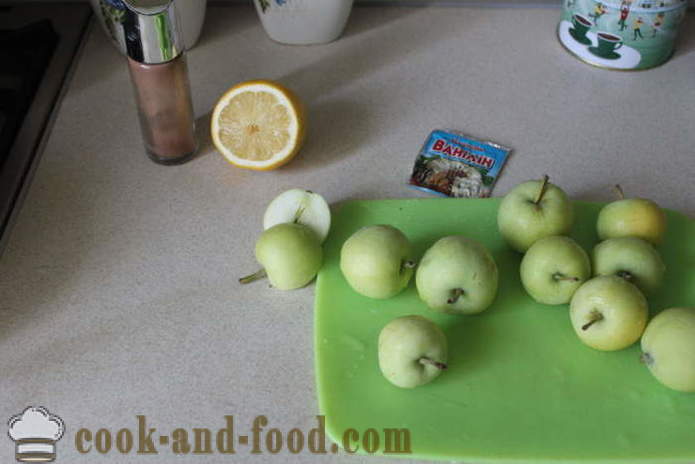 Composta di mela con limone mele fresche - come cucinare composta di mele di mele fresche, un passo per passo ricetta foto