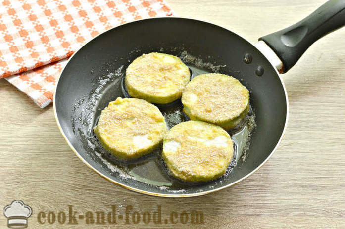 Zucchine fritte in padella - come cucinare deliziose zucchine fritte, un passo per passo ricetta foto