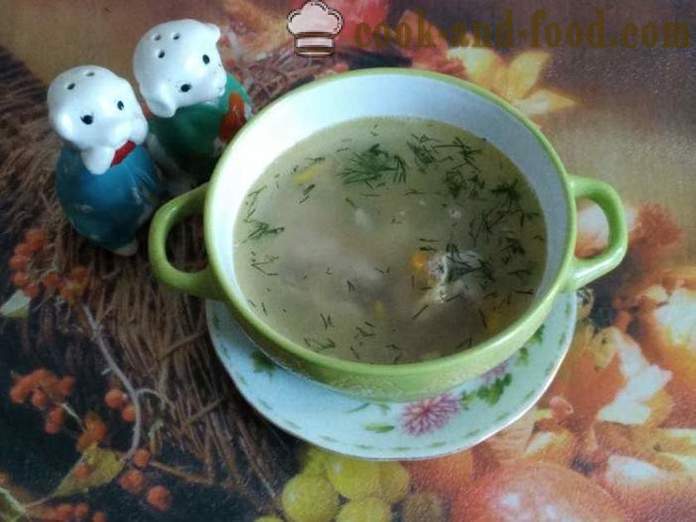 Zuppa di pollo ventriglio, pasta e patate - come cucinare la zuppa con pollo ventriglio, passo dopo passo ricetta foto