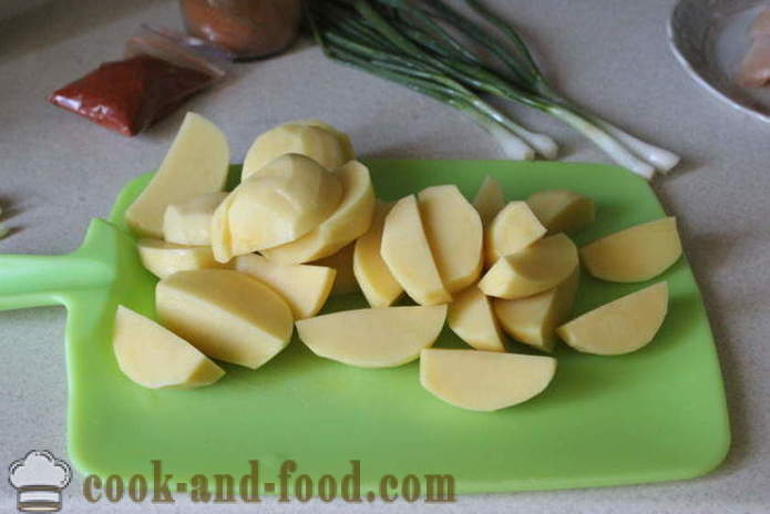 Patate con paprika e aglio - come cucinare deliziose patate con paprika, un passo per passo ricetta foto
