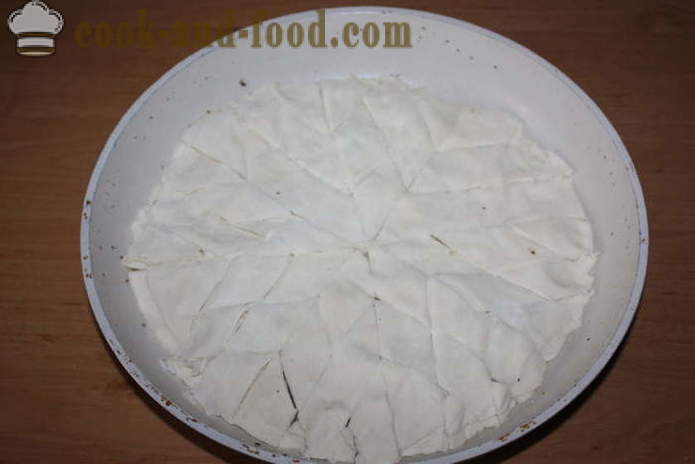 Baklava turco con noci - Come fare baklava in casa, passo dopo passo le foto delle ricette