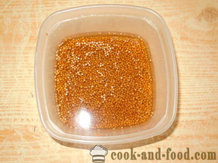 Senape in polvere e granuli di senape - come rendere la senape in casa, passo dopo passo ricetta foto