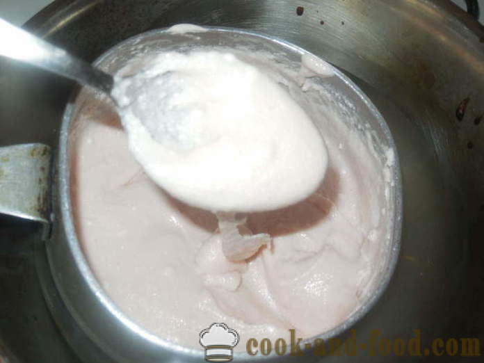 Marshmallow glassa senza uova e gelatina - come cucinare la ciliegina sulla torta non si sta sgretolando, passo dopo passo ricetta foto