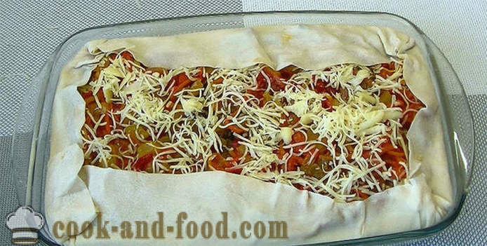 Lasagne dietetica con verdure e carne - come cucinare le lasagne in casa, passo dopo passo ricetta foto