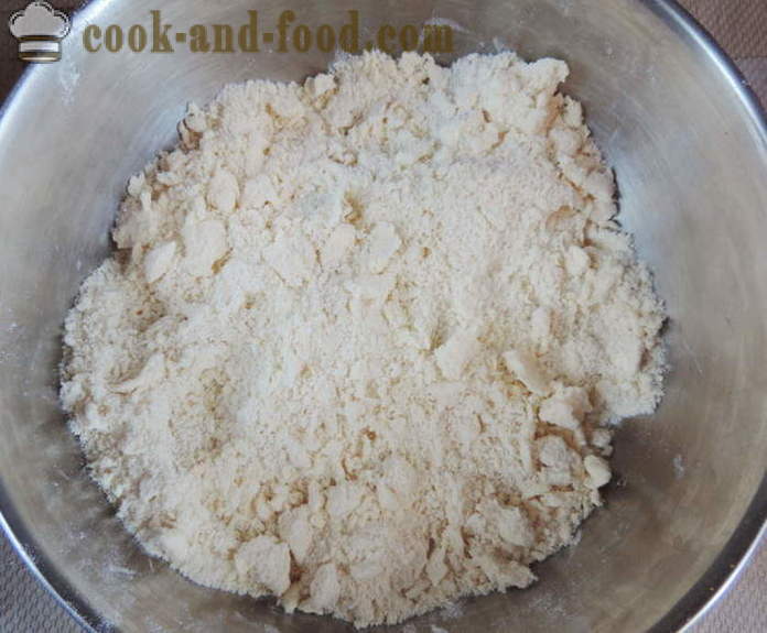 Frollini pasta lievitata per la torta, torte, dolci o ciambelle - come fare la pasta di sabbia di lievito, un passo per passo ricetta foto