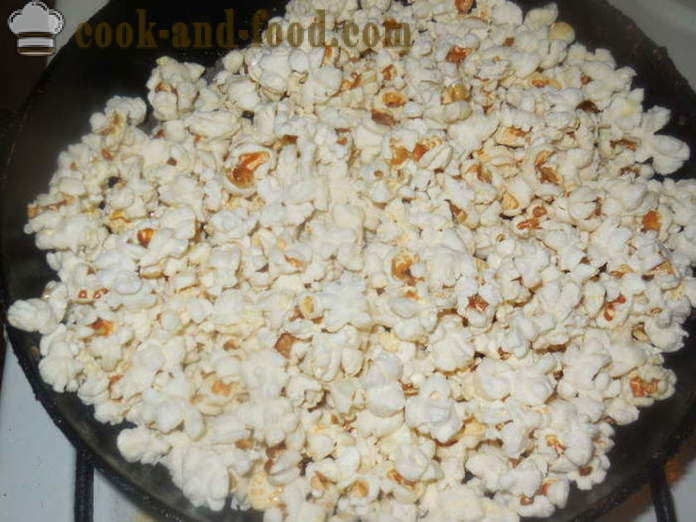 Popcorn salato e dolce in una padella - come fare popcorn a casa correttamente, passo dopo passo ricetta foto