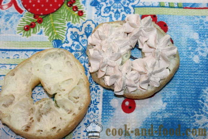 Anelli di crema pasticcera con crema di ricotta Tiramisu - come fare anelli di crema a casa, passo dopo passo le foto delle ricette