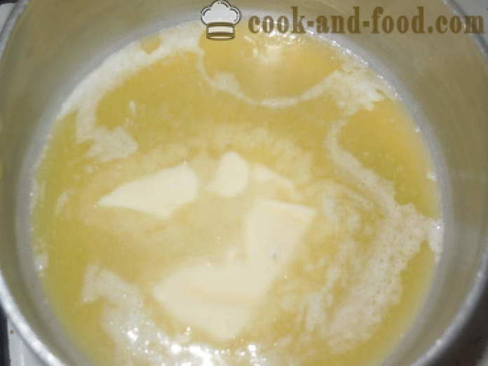 Fegato di manzo Soufflé - epatica come cucinare un soufflé al forno, con un passo per passo ricetta foto