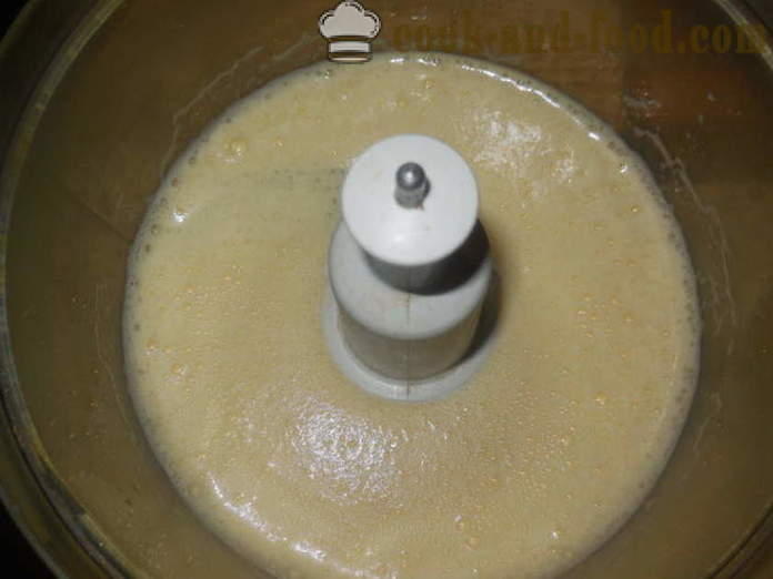 Fegato di manzo Soufflé - epatica come cucinare un soufflé al forno, con un passo per passo ricetta foto