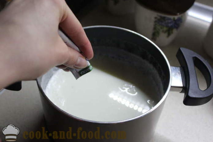 Yogurt fatto in casa dal latte a fermentare - come fare lo yogurt in casa, passo dopo passo ricetta foto