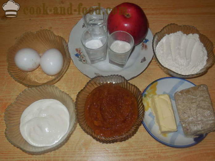 Gingerbread con mele e halva - Come fare una casa di pan di zenzero, passo dopo passo le foto delle ricette