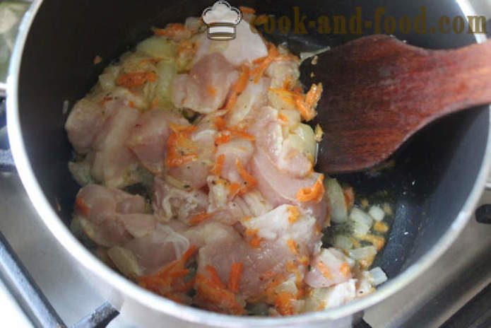 Lenticchia Pilaf con il pollo nel latte - come deliziosi a cucinare le lenticchie con il pollo, un passo per passo ricetta foto