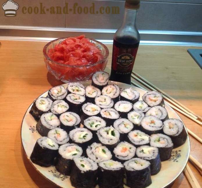 Condimenti deliziosi e semplici per il sushi - come fare il sushi in casa, passo dopo passo ricetta foto