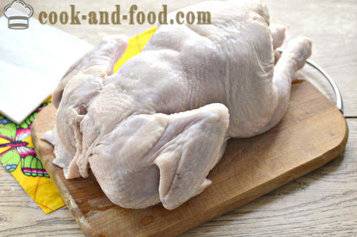 I pezzi di pollo al forno - pollo al forno come in maionese, un passo per passo ricetta foto