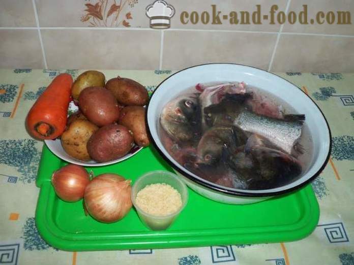 Deliziosa zuppa della carpa - come cucinare la zuppa di carpa, con un passo per passo ricetta foto