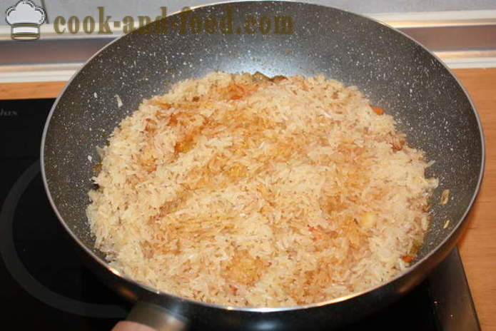 Sgombro farcito cipolle in forno - come cucinare sgombri con riso, un passo per passo ricetta foto