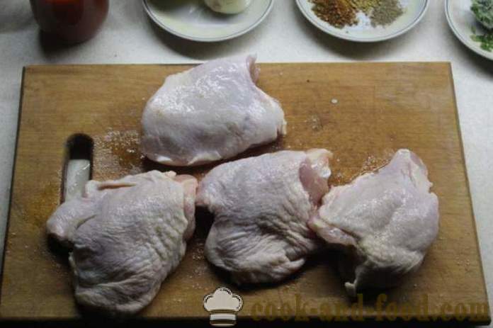 Chakhokhbili pollo in georgiano - come cucinare chakhokhbili a casa, passo dopo passo foto-ricetta