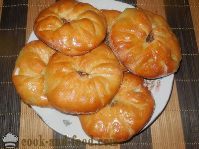Tatar piatto Cainari - come fare le tortillas con carne in forno, con un passo per passo ricetta foto