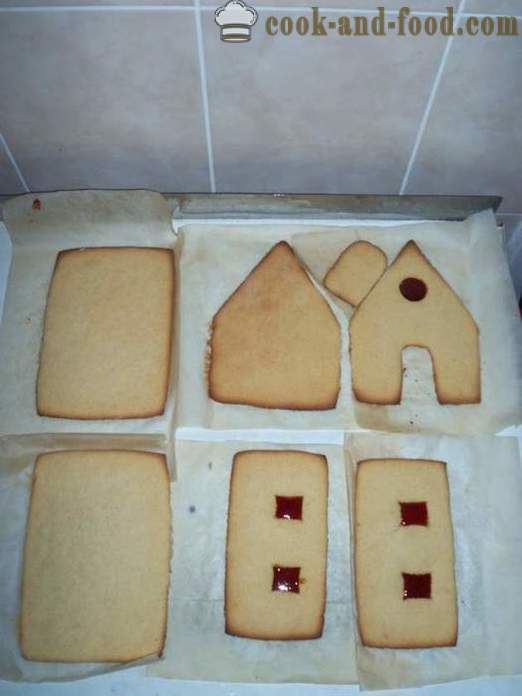 Gingerbread House - a poco a poco Master Class, come cuocere una casa di marzapane in casa, passo dopo passo ricetta foto