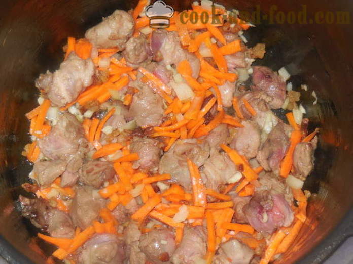Cuscus con agnello in multivarka - come cucinare couscous in multivarka con carne, un passo per passo ricetta foto