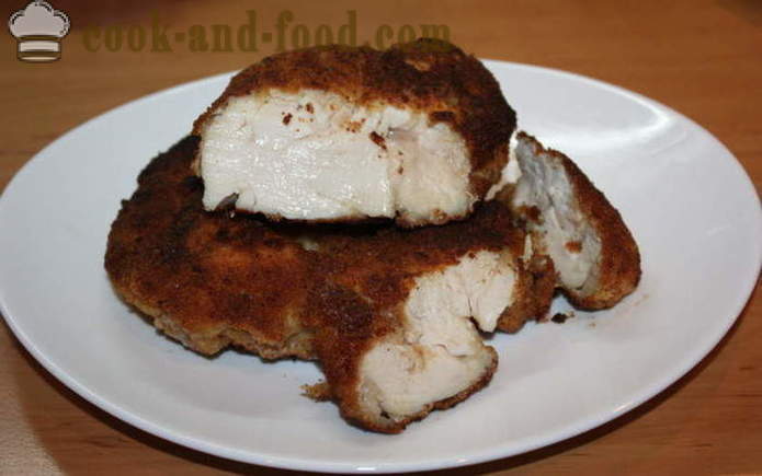 Filetto di pollo in pastella Delicious - come fare un filetto di pollo in pastella, con un passo per passo ricetta foto