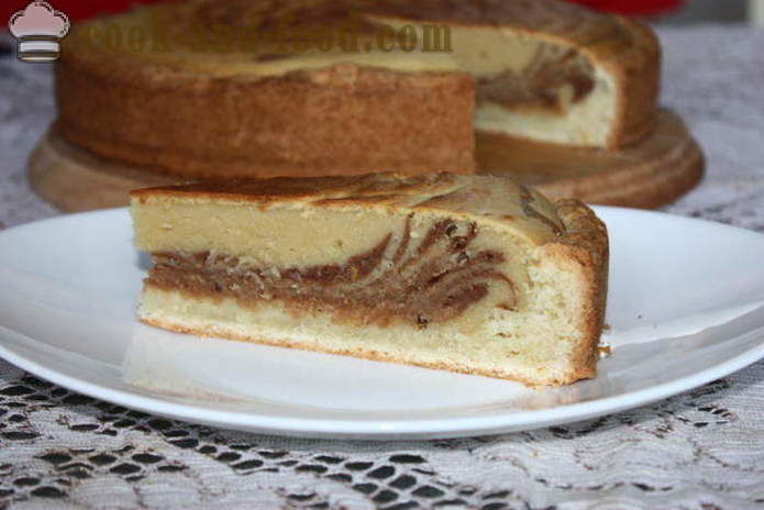 Home-made zebra torta in italiano - come fare una torta Zebra, passo dopo passo ricetta foto