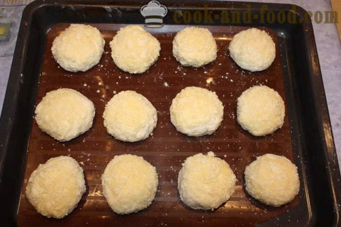 Lievito rotoli di riempimento e grinta - come fare muffin con spruzza, un passo per passo ricetta foto