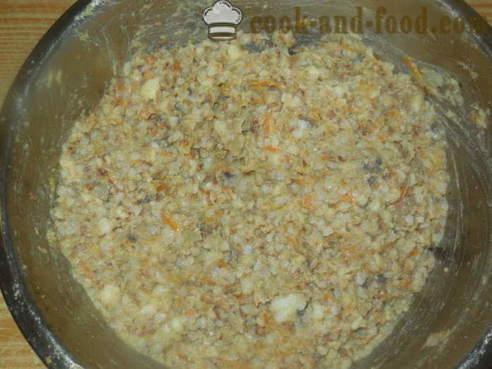 Cavolo farcito con grano saraceno, patate e funghi - come cucinare senza carne farcito con grano saraceno, un passo per passo ricetta foto