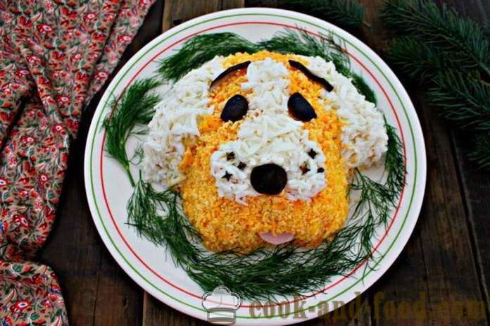 Idee semplici decorazioni di Capodanno per l'anno della Terra Gialla cani sul calendario orientale, con foto