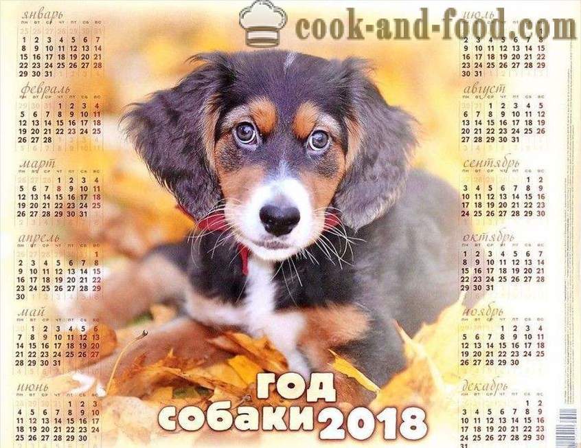 Calendario 2018 - Anno del Cane sul calendario orientale: il download gratuito del calendario di Natale con i cani e cuccioli.