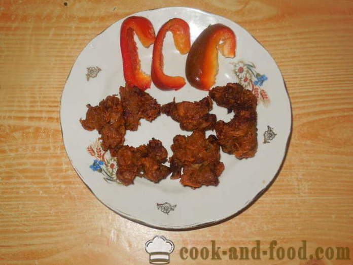 Menzy - polpette di carne cinesi fritte, come fare polpette di carne di carne macinata, un passo per passo ricetta foto