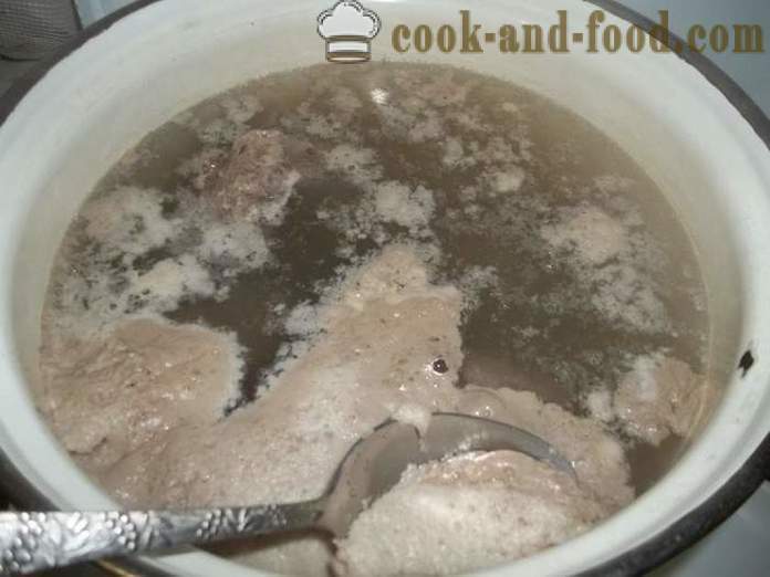 Zuppa di grano saraceno con carne di manzo - come cucinare la zuppa di brodo di grano saraceno, un passo per passo ricetta foto