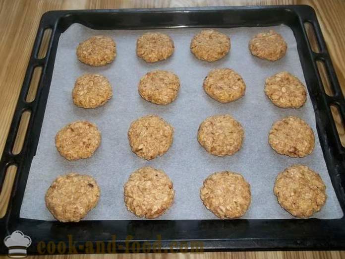 Biscotti casalinghi di farina d'avena farina d'avena - come cucinare i biscotti di farina d'avena a casa, passo dopo passo le foto delle ricette