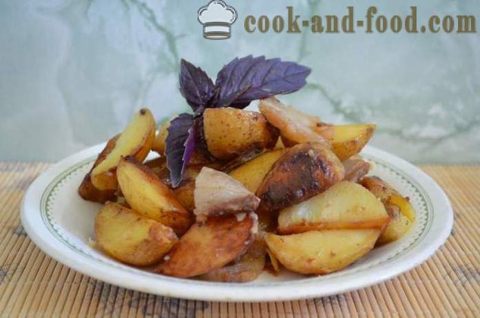 Patate al forno nella manica - come le patate al forno nel foro, passo dopo passo ricetta foto