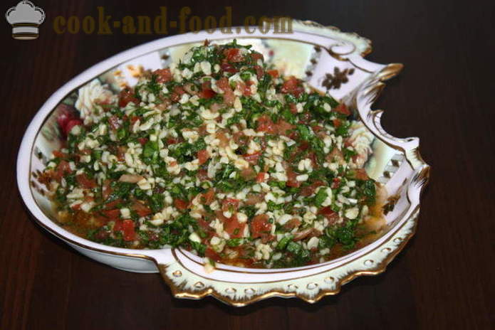 Insalata Tabula con couscous - come preparare un tabbouleh insalata, un passo per passo ricetta foto