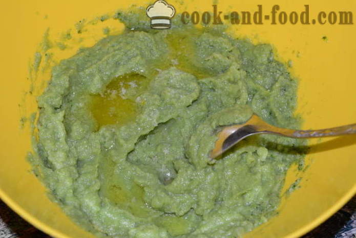 Purea di verdura da broccolo congelato - come cucinare purea di broccoli, un passo per passo ricetta foto